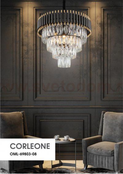 Люстра подвесная Omnilux OML-69803-08 Corleone