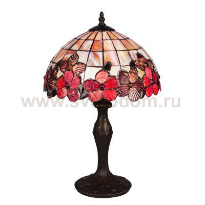 Настольная лампа тиффани стиля Omnilux OML-80604-01 Avanca