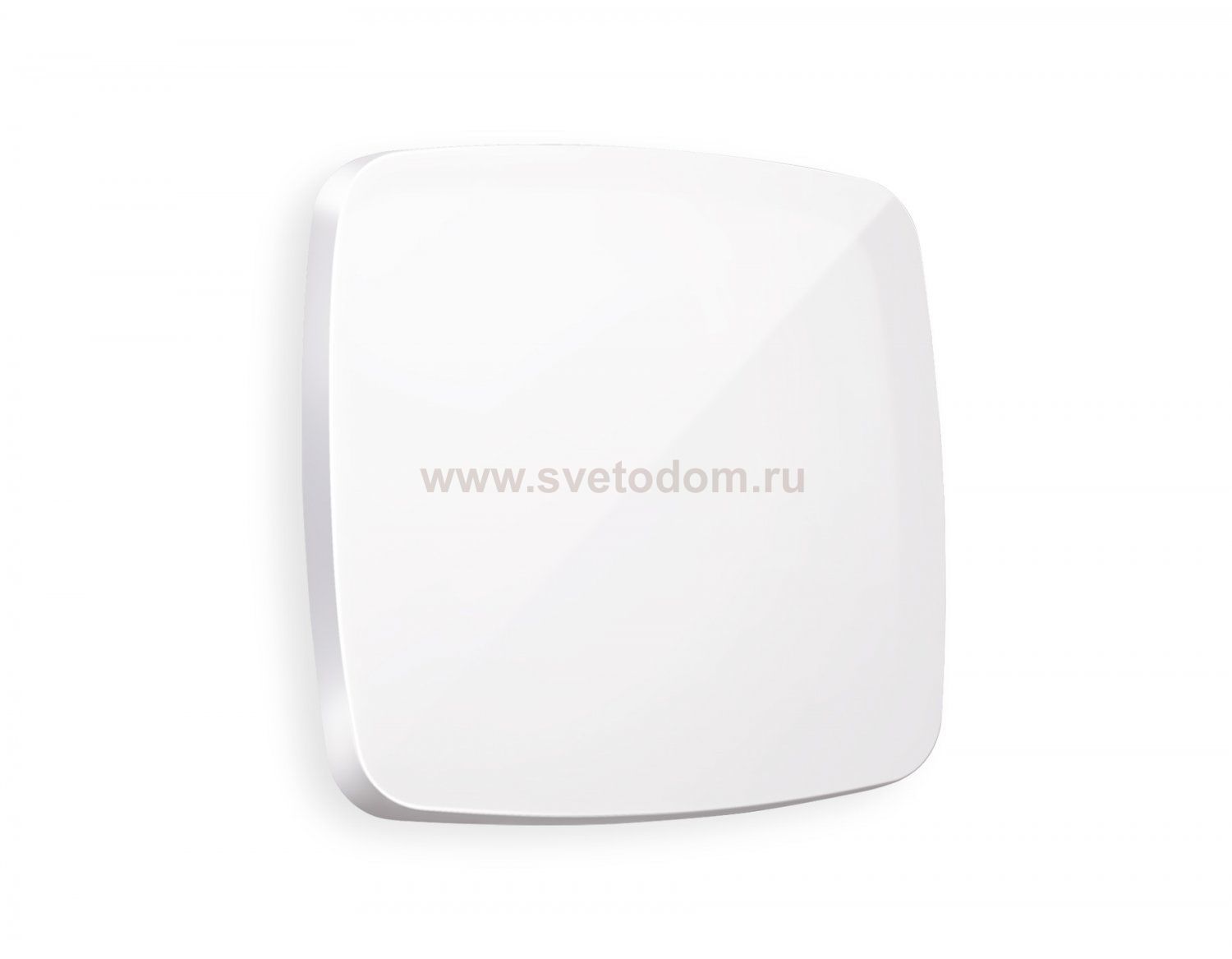 Лицевая панель OMEGA (Белый глянец) для 1-клавишных выключателей QUANT OP1010 Ambrella Volt