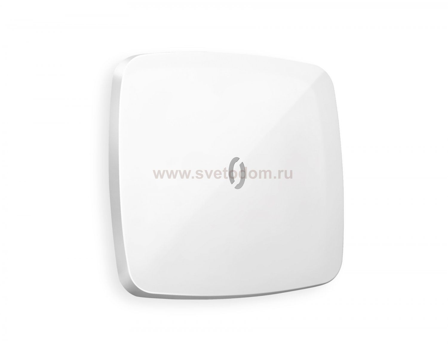 Лицевая панель OMEGA (Белый глянец) для 1-клавишных выключателей с подсветкой QUANT OP1020 Ambrella Volt