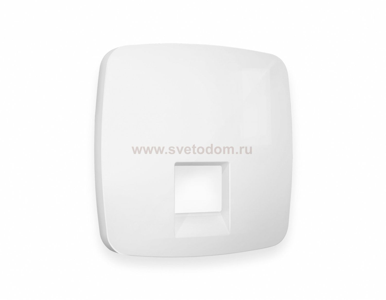 Лицевая панель OMEGA (Белый глянец) для компьютерной/телефонной розетки RJ-45/RJ-11 QUANT OP1120 Ambrella Volt