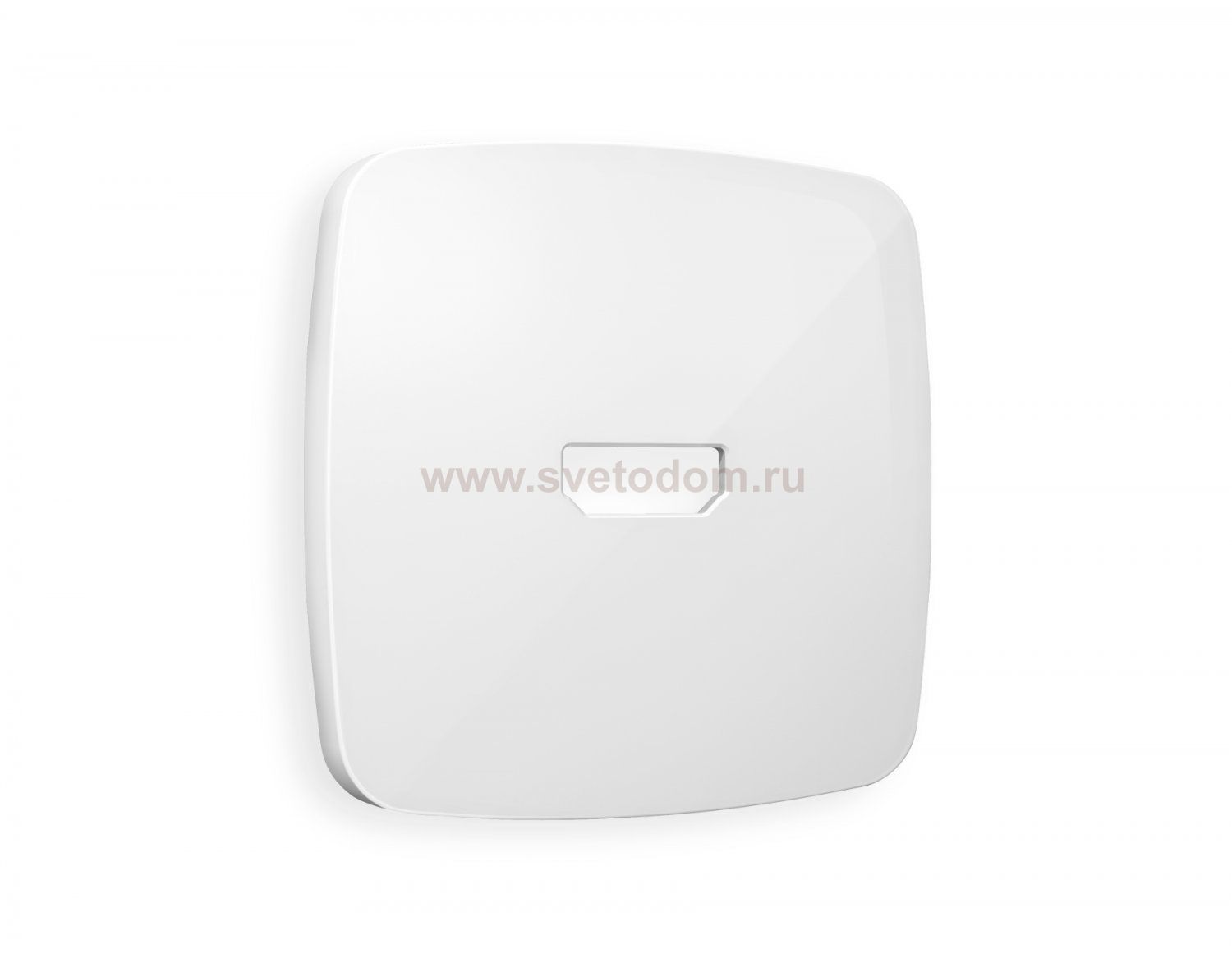 Лицевая панель OMEGA (Белый глянец) для HDMI розетки QUANT OP1140 Ambrella Volt