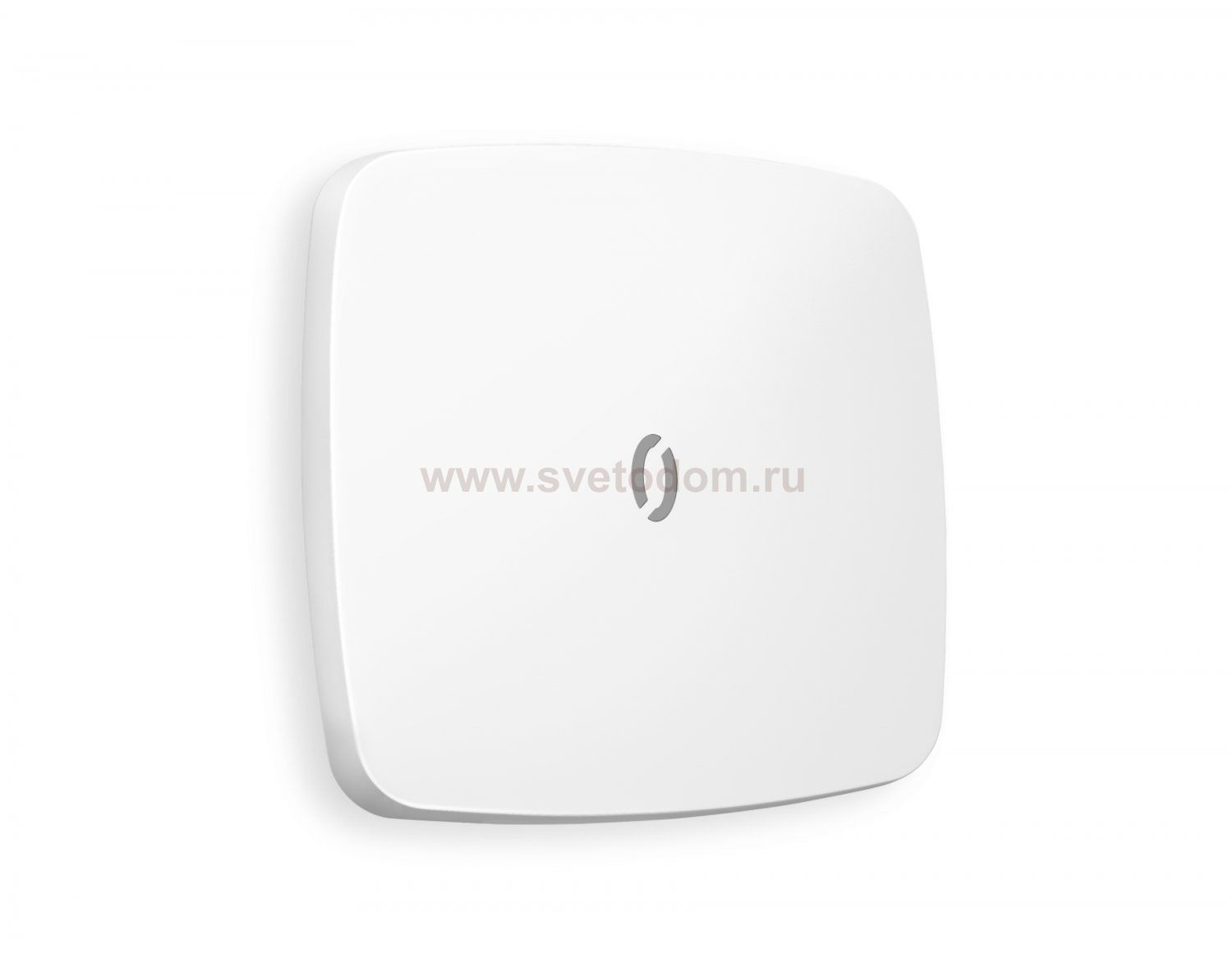 Лицевая панель OMEGA (Белый матовый) для 1-кл  выключателей с подсветкой QUANT OP1220 Ambrella Volt