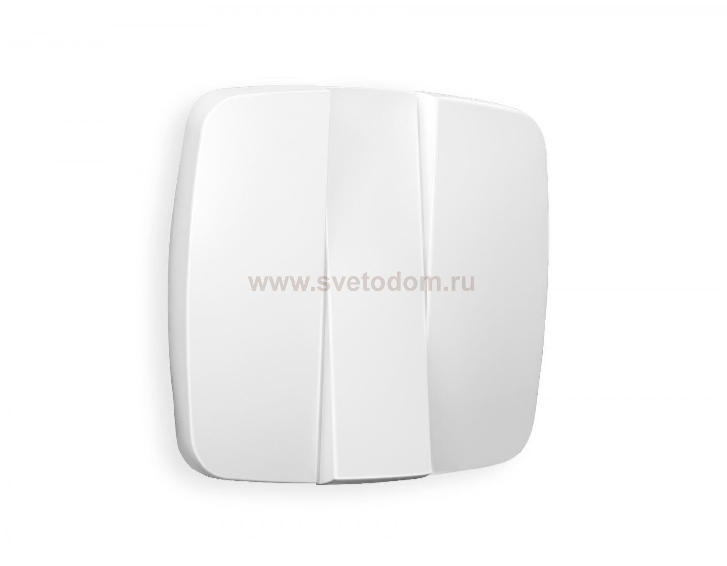 Лицевая панель OMEGA (Белый матовый) для 3-кл выключателей QUANT OP1250 Ambrella Volt