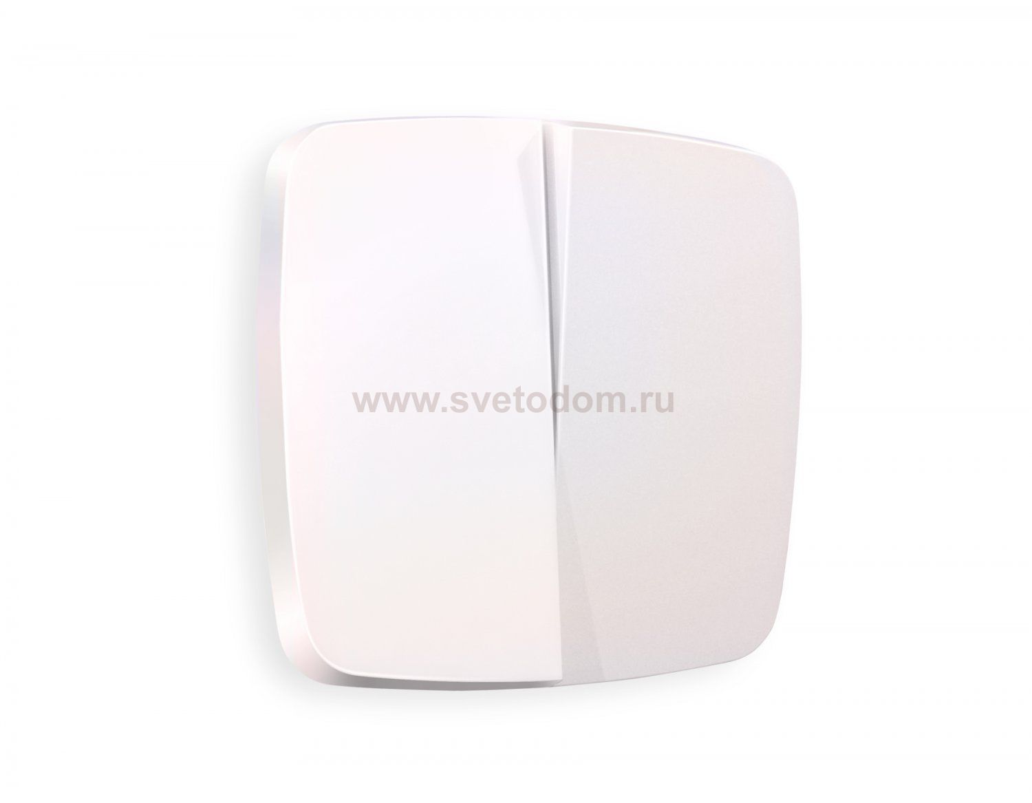 Лицевая панель OMEGA (Жемчуг) для 2-клавишных выключателей QUANT OP2030 Ambrella Volt