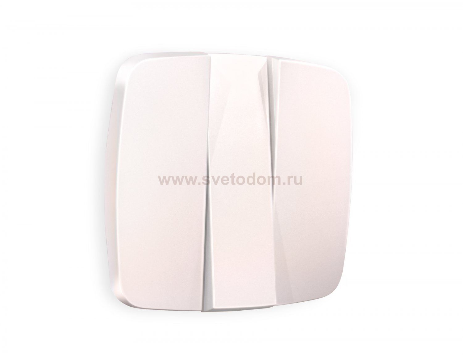 Лицевая панель OMEGA (Жемчуг) для 3-клавишных выключателей QUANT OP2050 Ambrella Volt