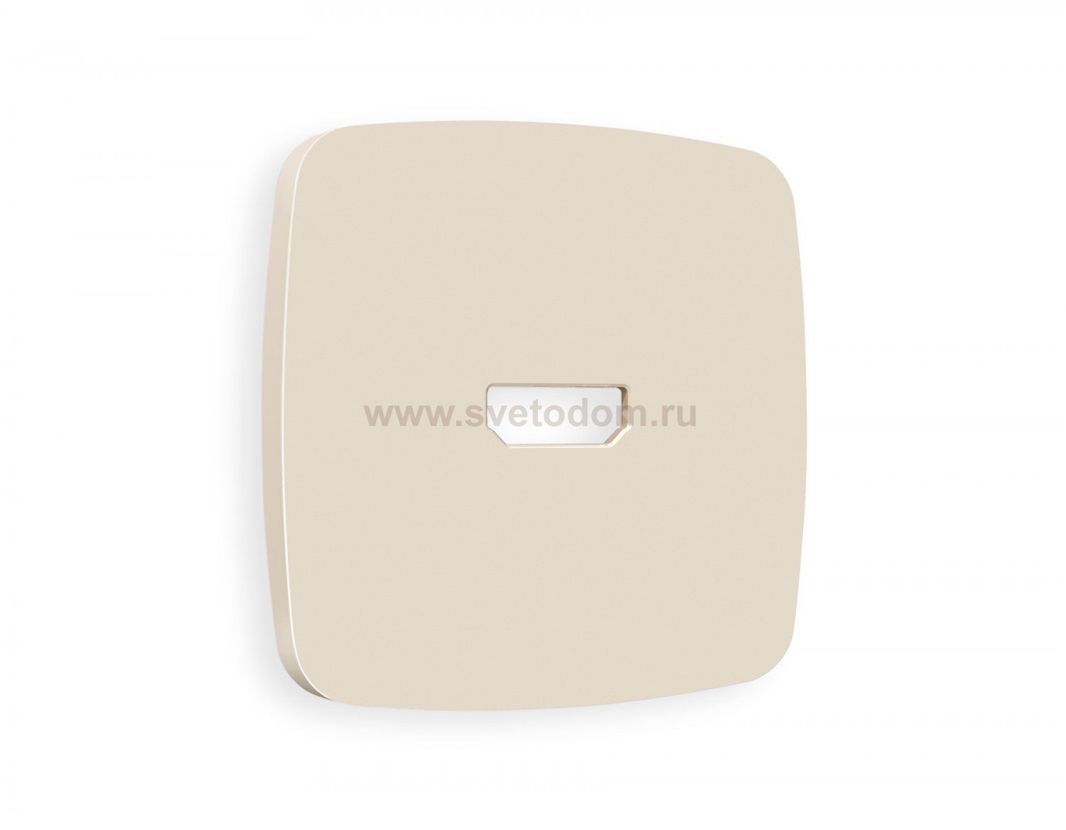 Лицевая панель OMEGA (Бежевый матовый) для HDMI розетки QUANT OP3340 Ambrella Volt