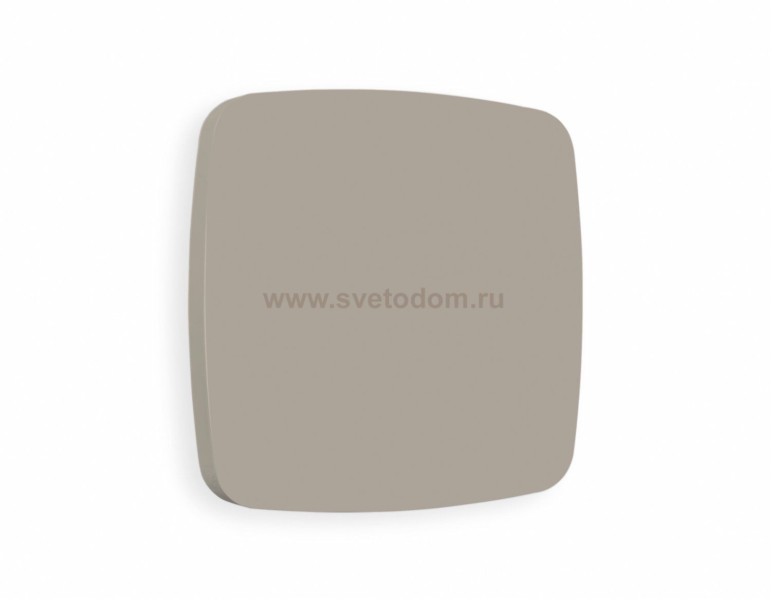 Лицевая панель OMEGA (Серо-бежевый матовый) заглушка для суппорта QUANT OP3760 Ambrella Volt