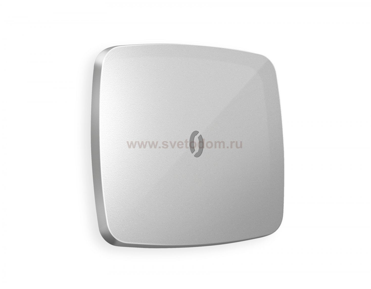 Лицевая панель OMEGA (Серебро глянец) для 1-клавишных выключателей с подсветкой QUANT OP4020 Ambrella Volt