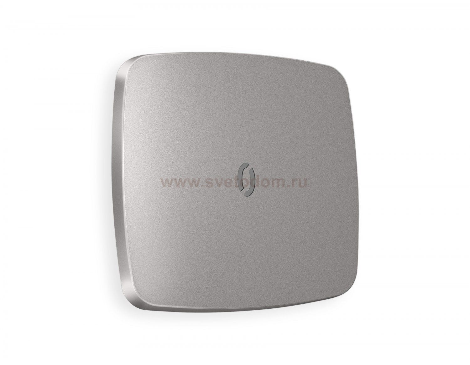 Лицевая панель OMEGA (Сталь матовый) для 1-клавишных выключателей с подсветкой QUANT OP5020 Ambrella Volt