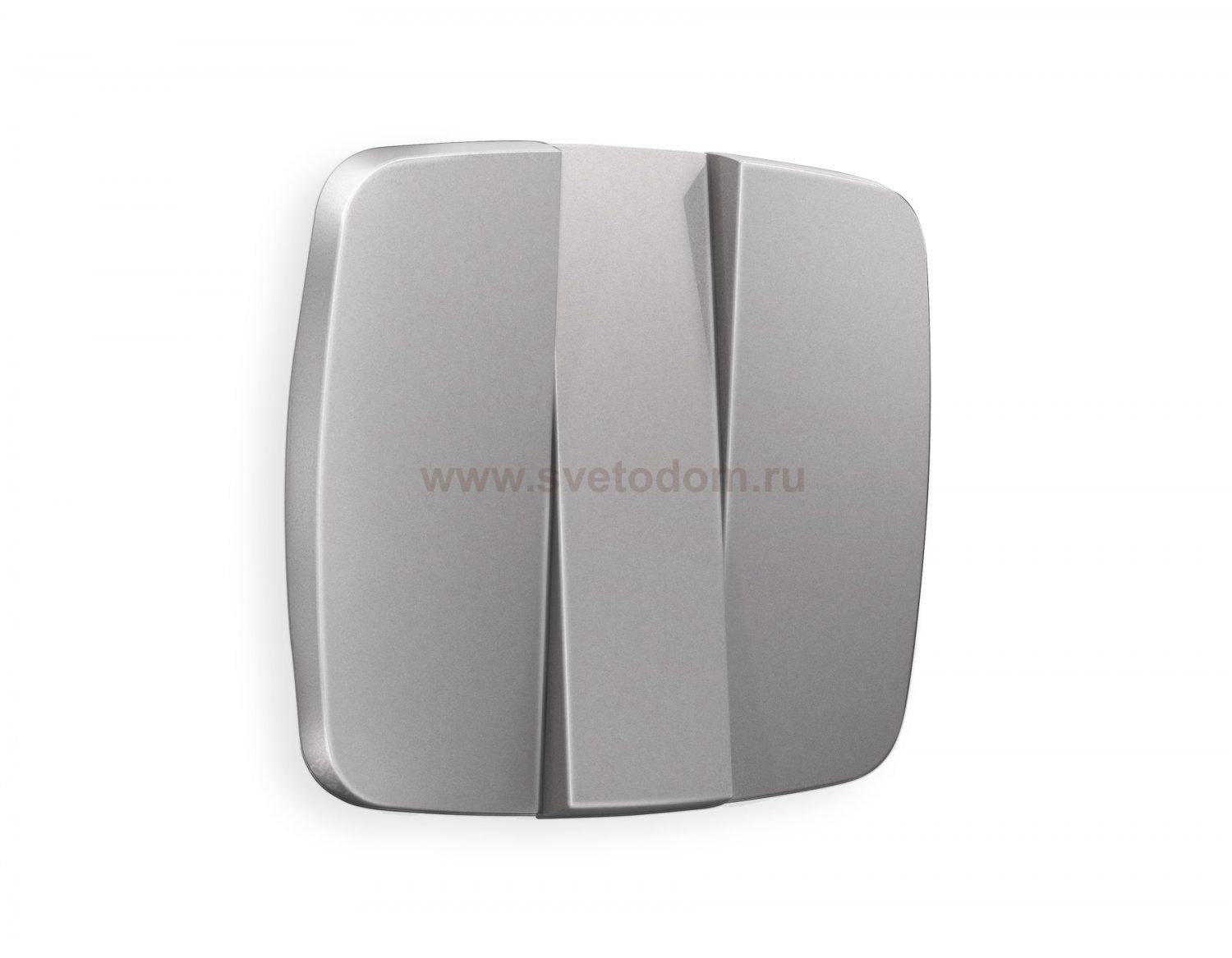 Лицевая панель OMEGA (Сталь матовый) для 3-клавишных выключателей QUANT OP5050 Ambrella Volt