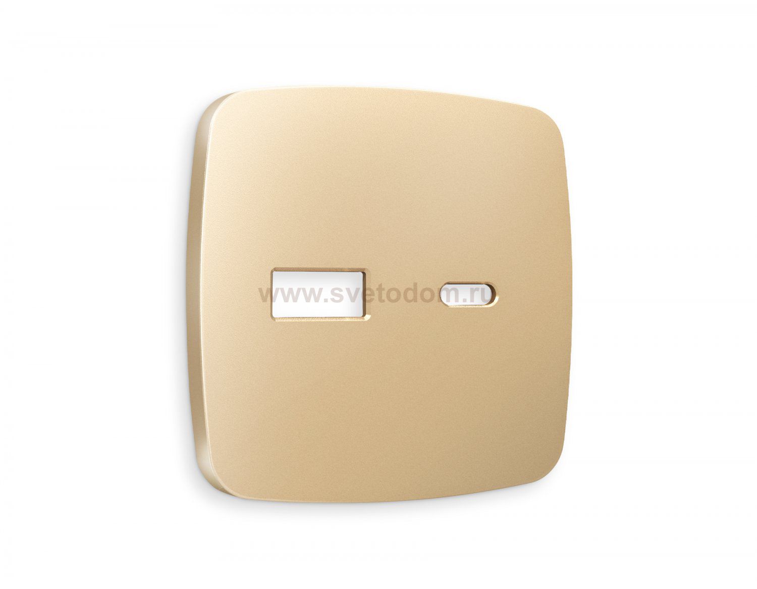 Лицевая панель OMEGA (Шампань) для розетки 2USB тип A+C QUANT OP6110 Ambrella Volt