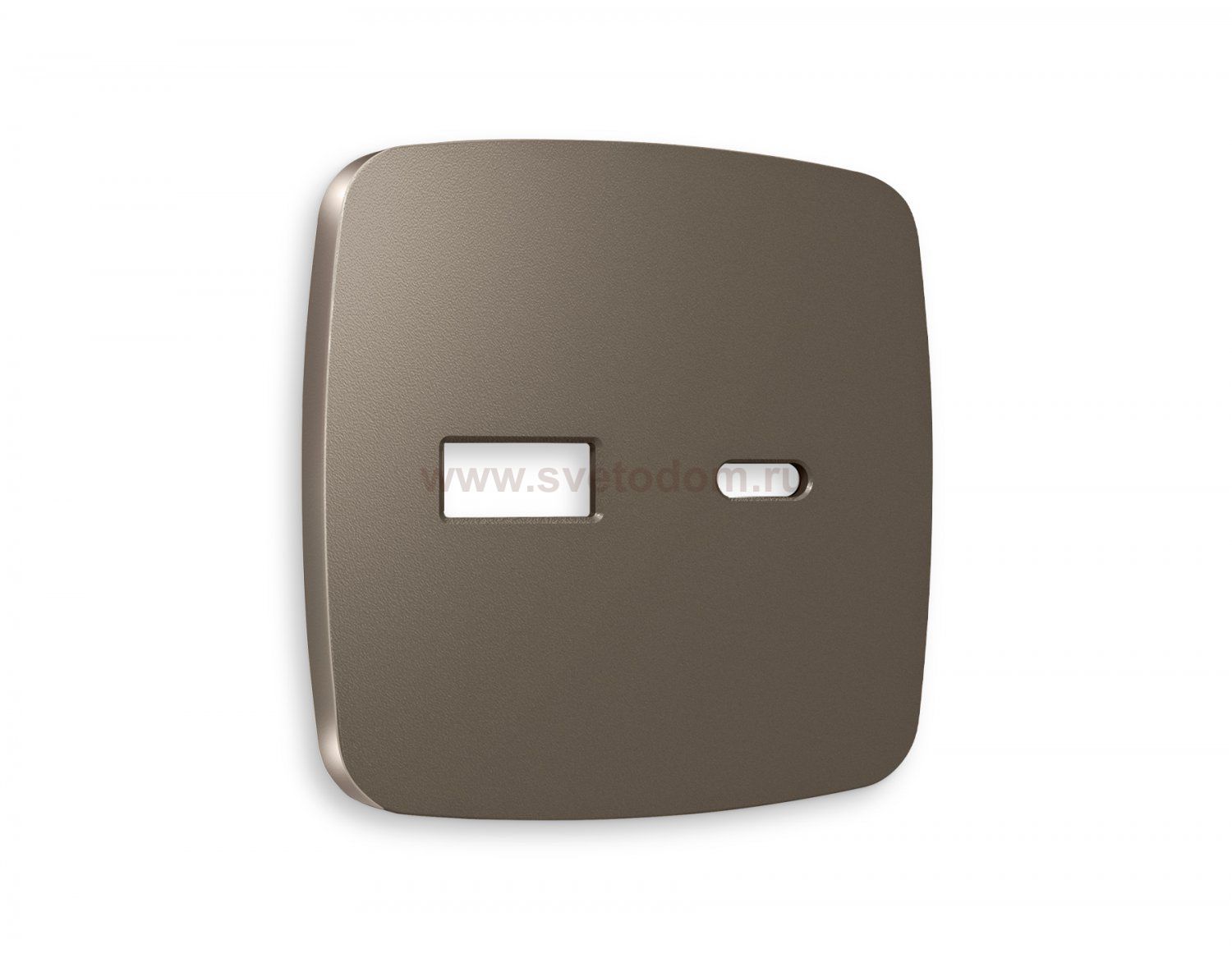 Лицевая панель OMEGA (Темная бронза матовый) для розетки 2USB тип A+C QUANT OP6410 Ambrella Volt