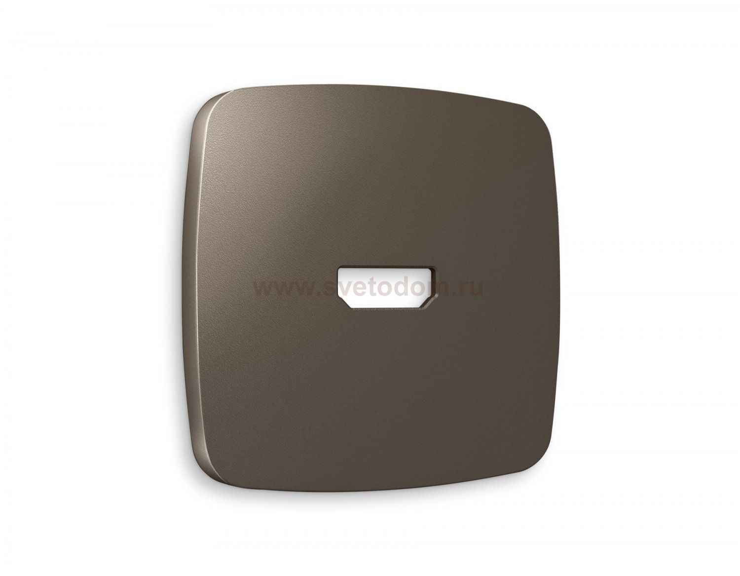 Лицевая панель OMEGA (Темная бронза матовый) для HDMI розетки QUANT OP6440 Ambrella Volt