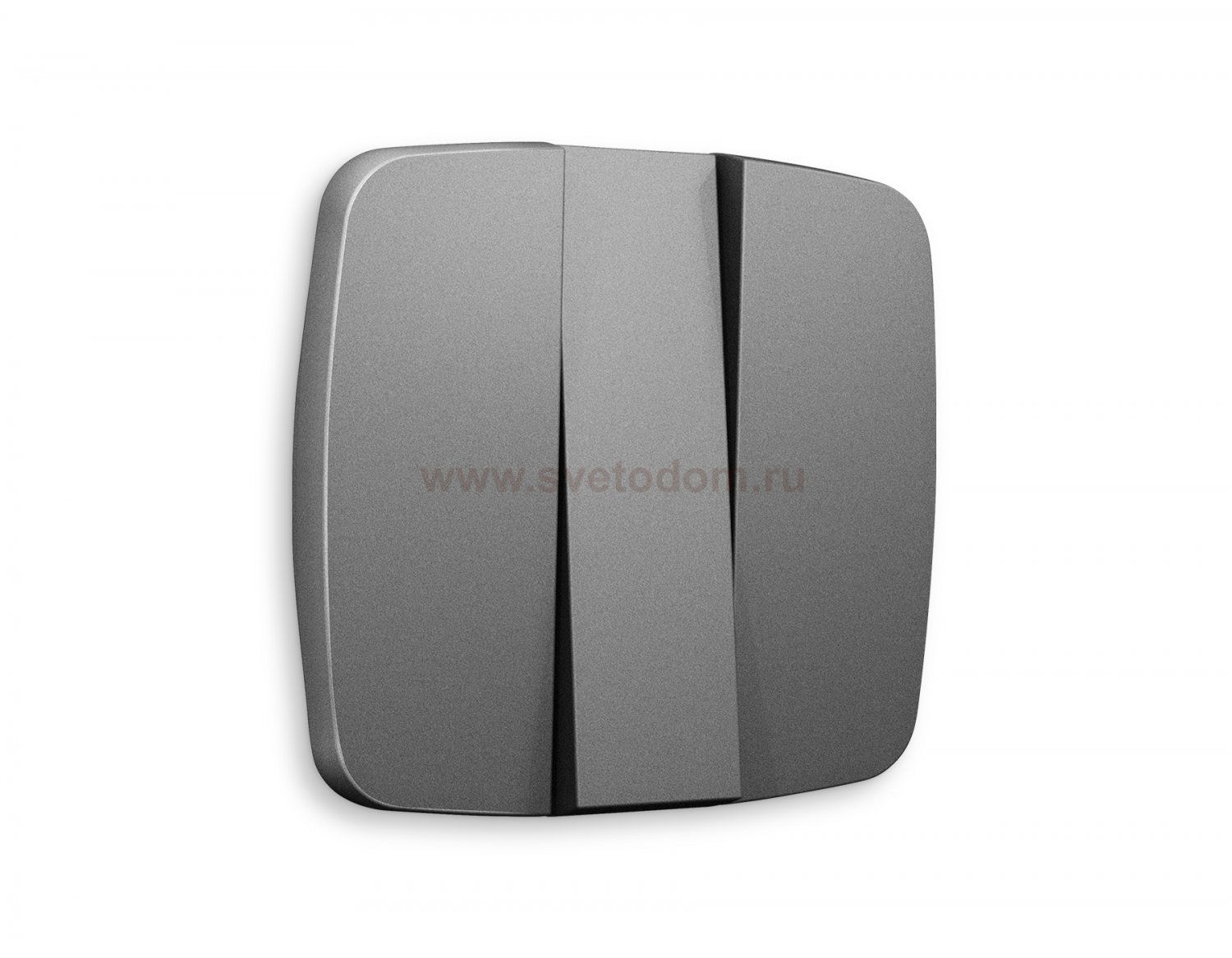 Лицевая панель OMEGA (Антрацит серый) для 3-клавишных выключателей QUANT OP6550 Ambrella Volt