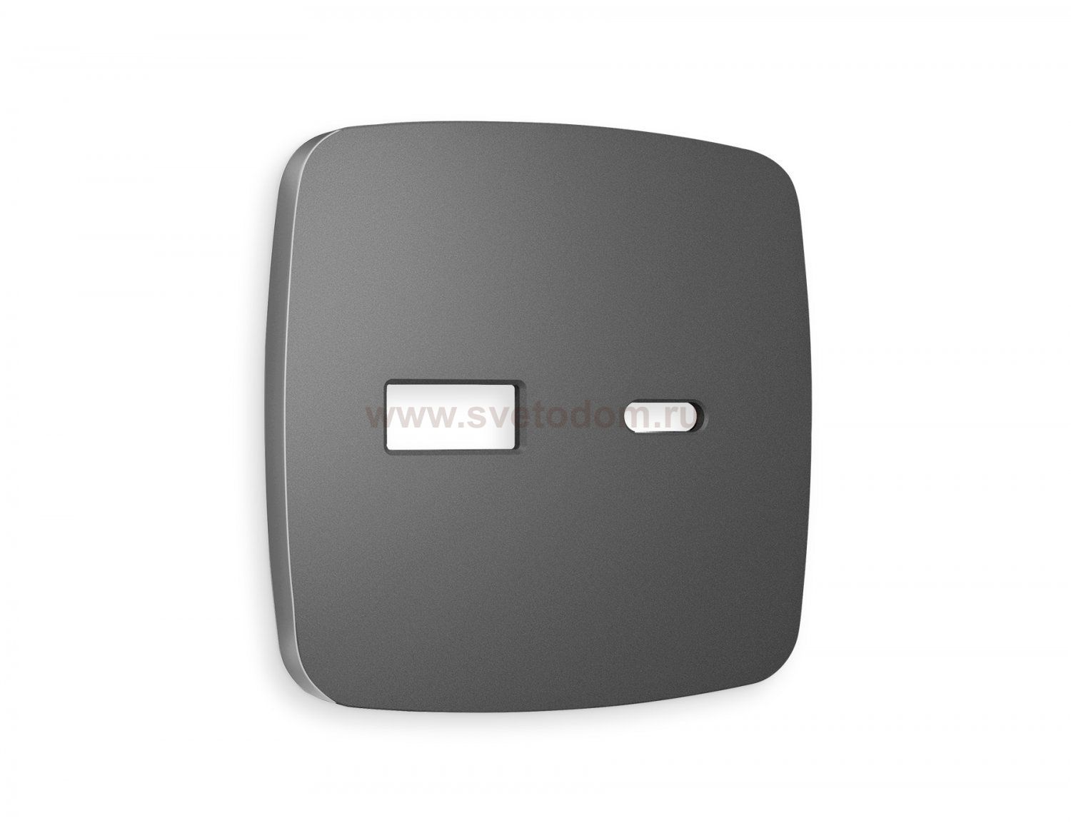 Лицевая панель OMEGA (Антрацит серый) для розетки 2USB тип A+C QUANT OP6610 Ambrella Volt