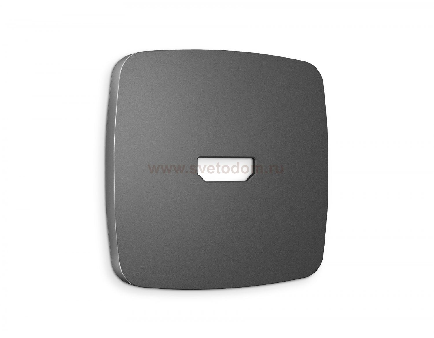 Лицевая панель OMEGA (Антрацит серый) для HDMI розетки QUANT OP6640 Ambrella Volt