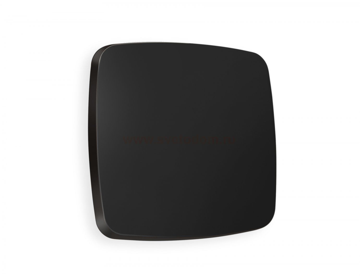 Лицевая панель OMEGA (Черный матовый) для 1-клавишных выключателей QUANT OP8010 Ambrella Volt