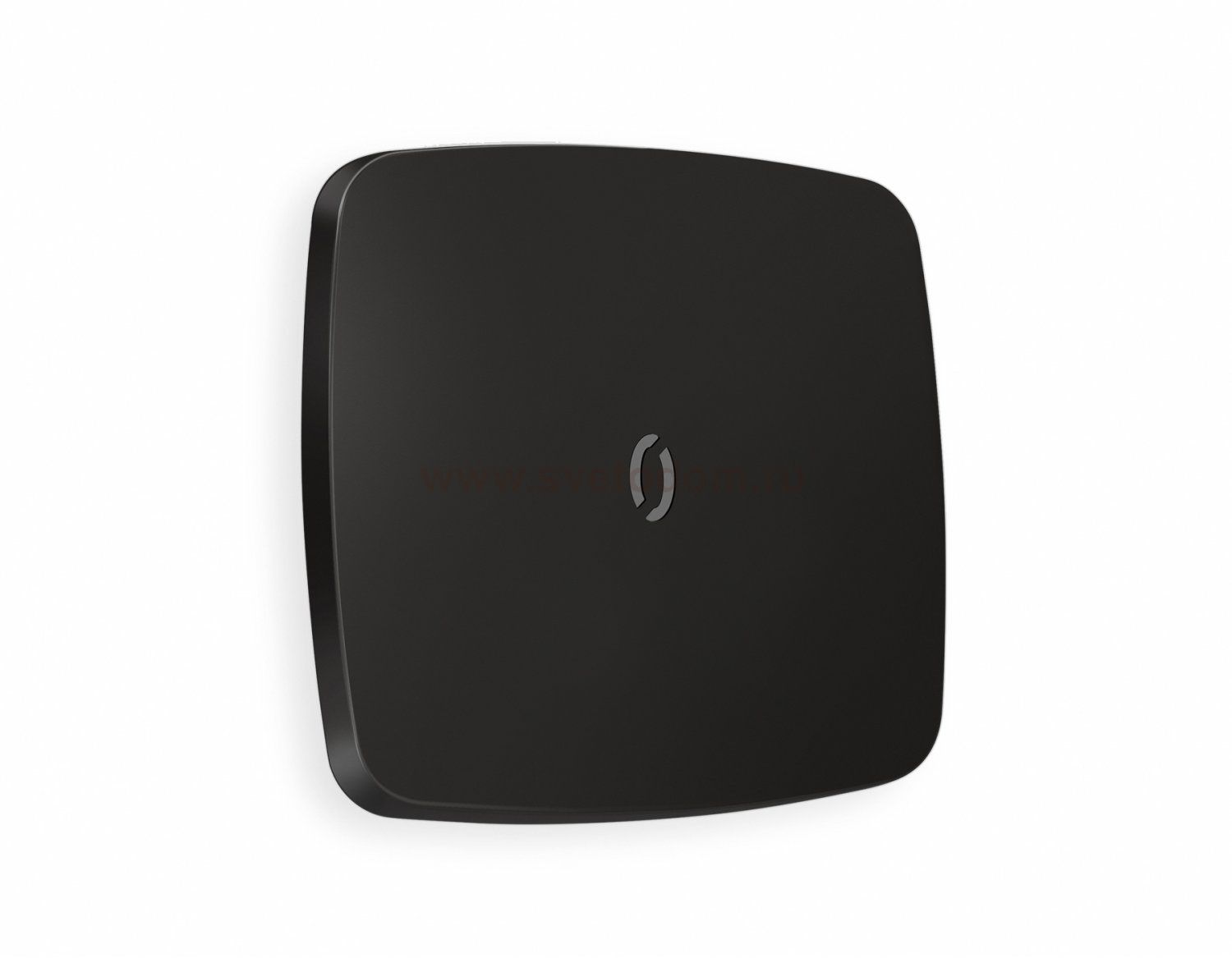 Лицевая панель OMEGA (Черный матовый) для 1-клавишных выключателей с подсветкой QUANT OP8020 Ambrella Volt