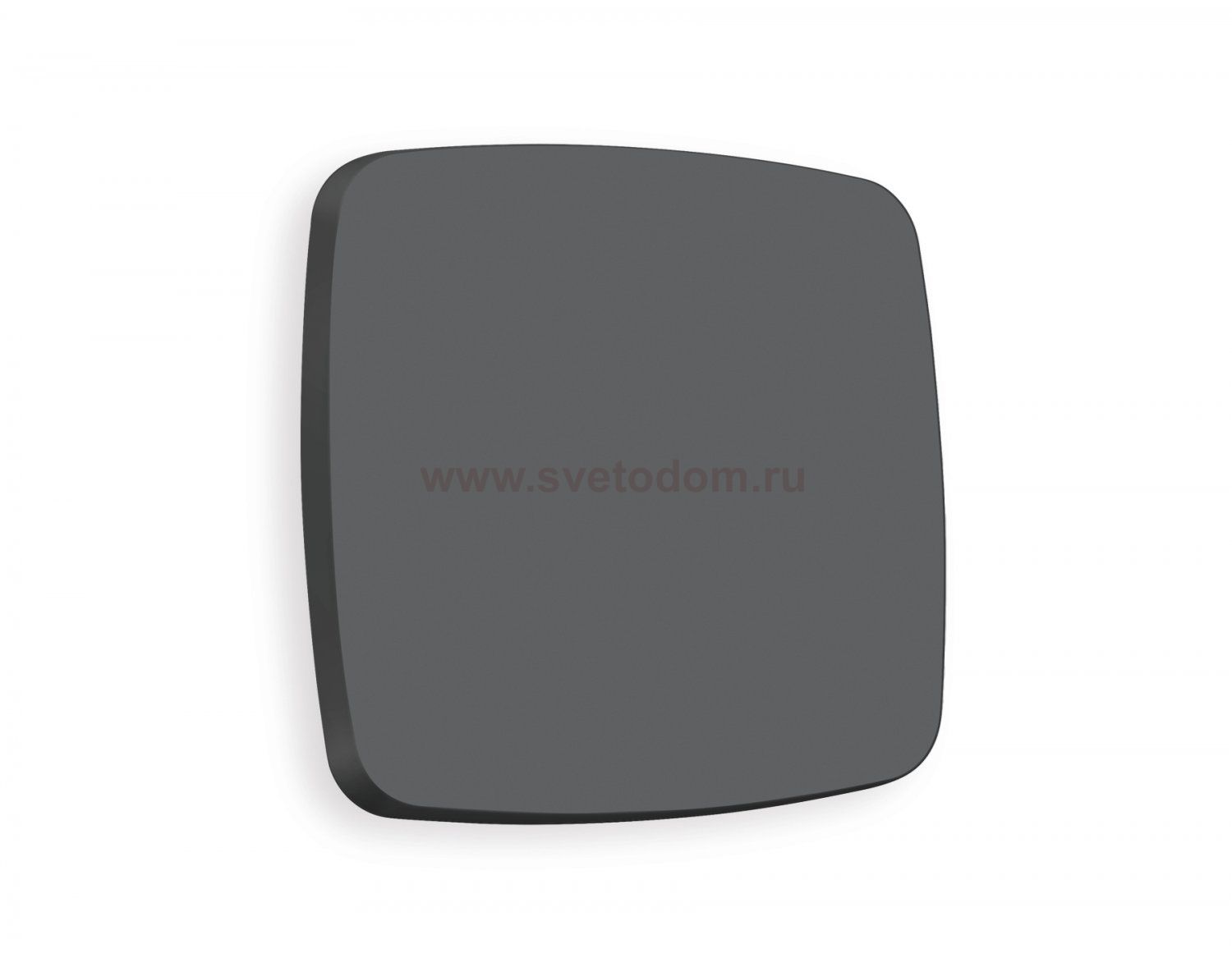 Лицевая панель OMEGA (Графит Мягкое касание) для 1-клавишных выключателей QUANT OP9010 Ambrella Volt