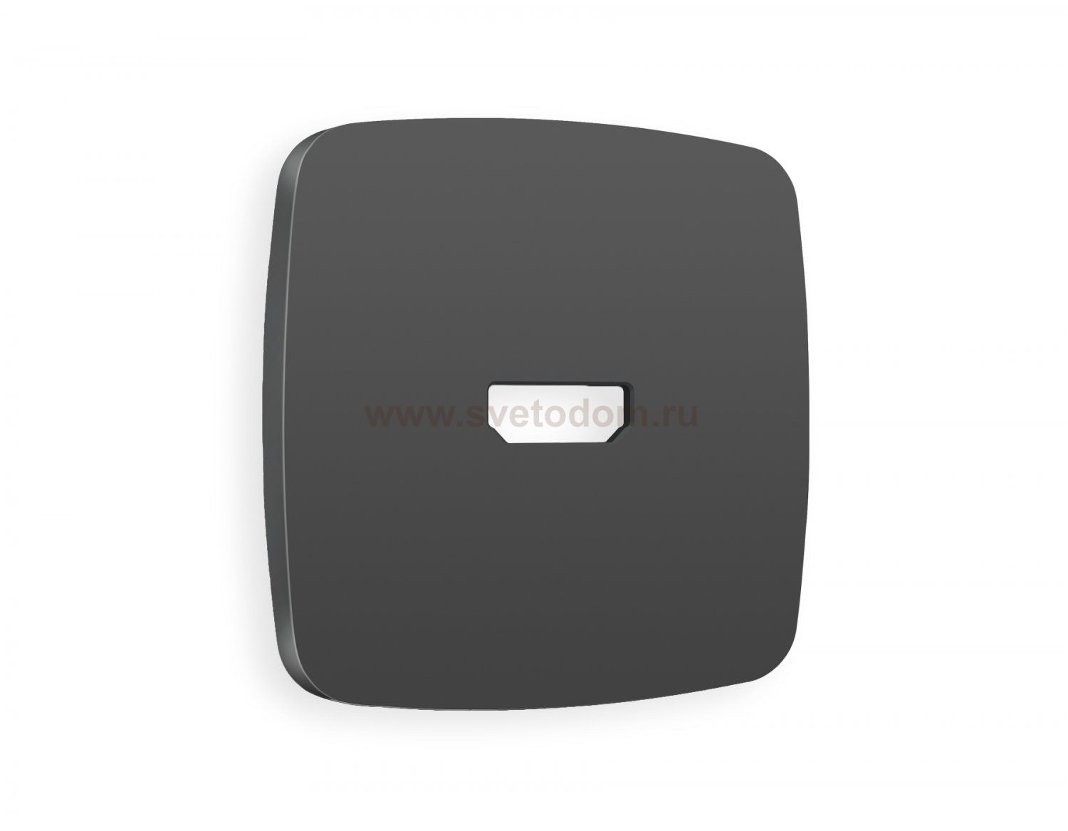 Лицевая панель OMEGA (Графит Мягкое касание) для HDMI розетки QUANT OP9140 Ambrella Volt