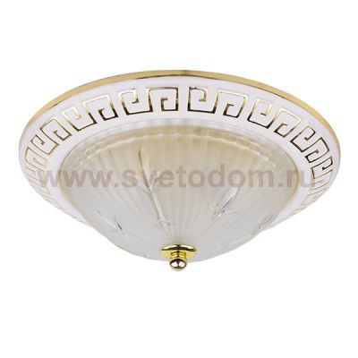 Светильник потолочный OREON01-CL60E27*2WH металл, стекло E27*2*60W