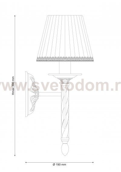 Светильник настенный бра Lucia Tucci Oria w144.1 white