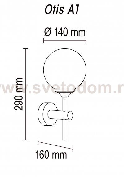 Настенный светильник Otis A1 15