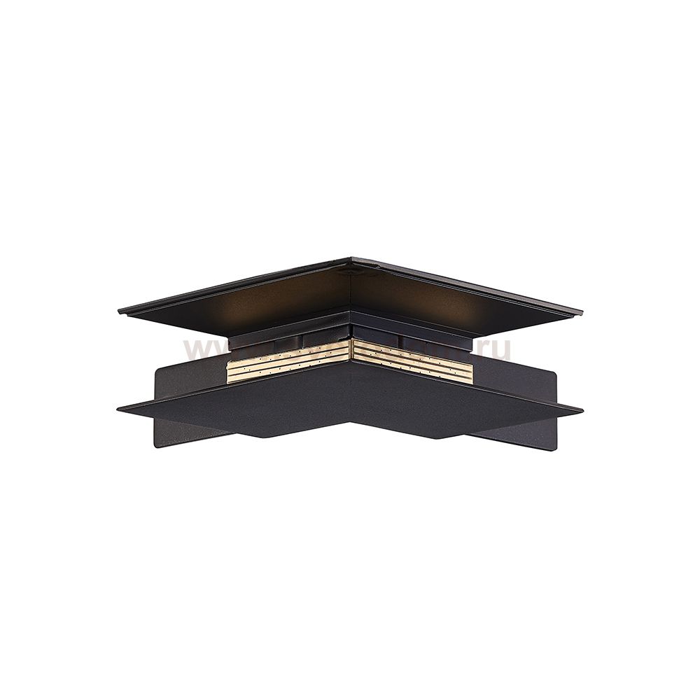 Внешний угол-соединитель для подвесного/накладного магнитного шинопровода Donolux Outter corner DLM/Black