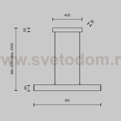 Подвесной светильник Maytoni P010PL-L23G3K Step