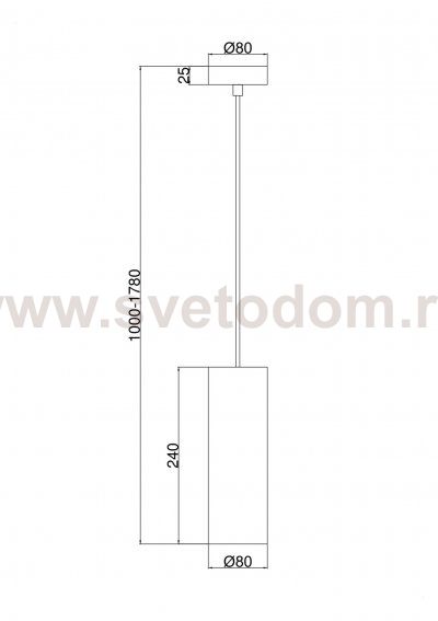 Подвесной светильник Maytoni P011PL-01CH Gioia