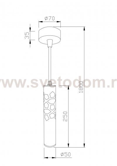 Светильник подвесной Maytoni P037PL-L11W4K