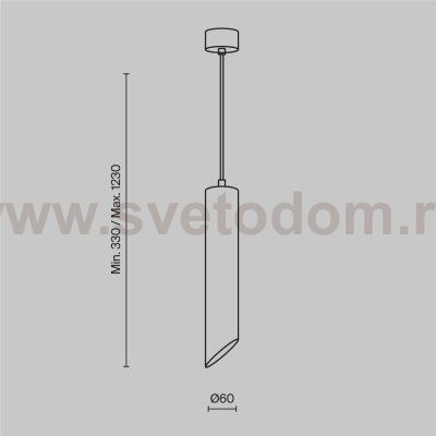 Подвесной светильник Maytoni P044PL-01-30GU10-B Lipari