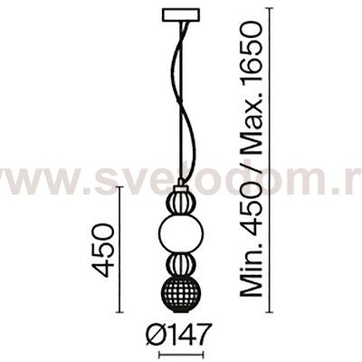 Подвесной светильник Maytoni P069PL-L17G3K Collar