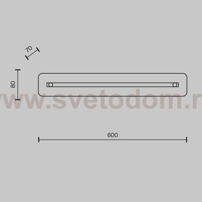 Настенный светильник (бра) Maytoni P091WL-L13CH3K Maya