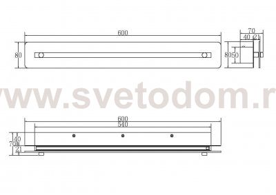 Настенный светильник (бра) Maytoni P091WL-L13G3K Maya