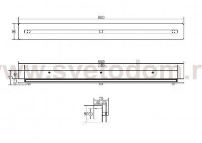Настенный светильник (бра) Maytoni P091WL-L21CH3K Maya
