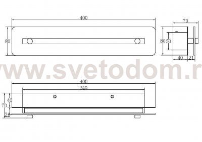 Настенный светильник (бра) Maytoni P091WL-L7G3K Maya