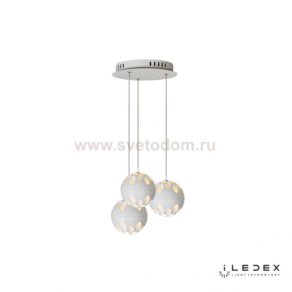 Подвесная люстра iLedex Mob P1009-3 3000K Белый