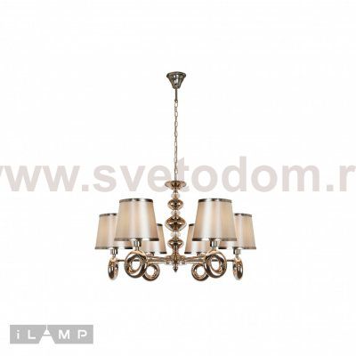 Подвесная люстра iLamp Brooklyn P2401-6 Nickel