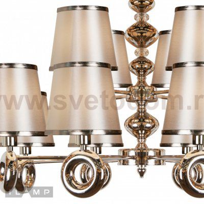 Подвесная люстра iLamp Brooklyn P2401-8+4 Nickel