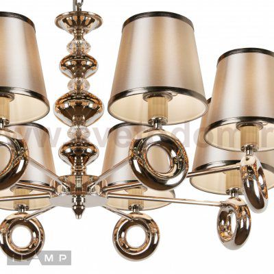 Подвесная люстра iLamp Brooklyn P2401-8 Nickel