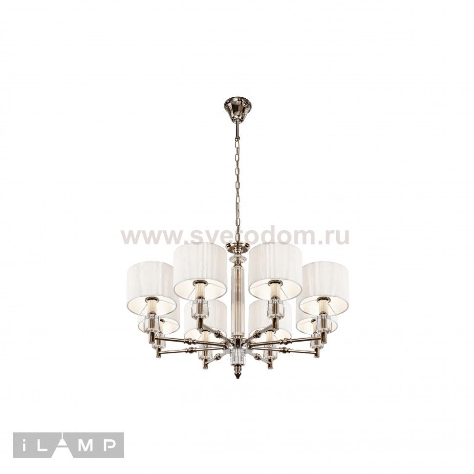 Подвесная люстра iLamp Alexa P2404-8 Nickel