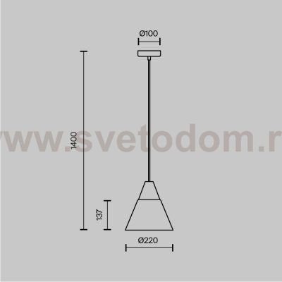 Подвесной светильник Maytoni P359-PL-01-W Bicones