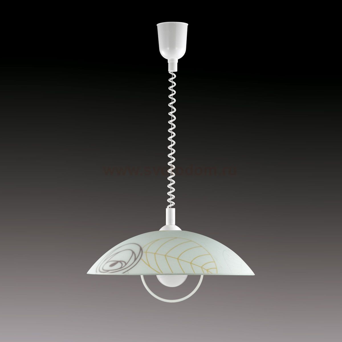 Светильник подвес Сонекс П629 бел/декор коричн/янтарн SANKIA