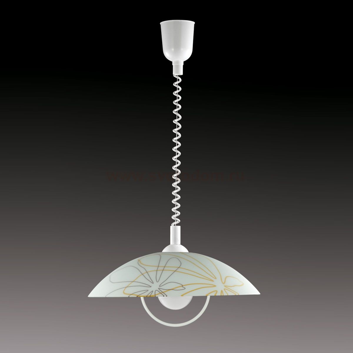 Светильник подвес Сонекс П642 бел/декор коричн/янтарн MORTIA