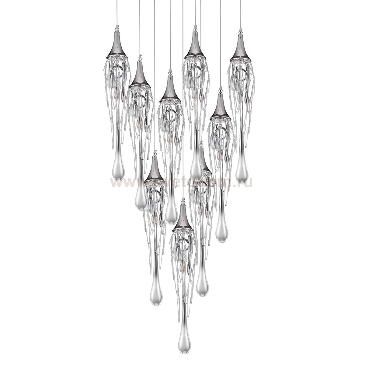 Подвесной светильник Delight P68009L-9H chrome