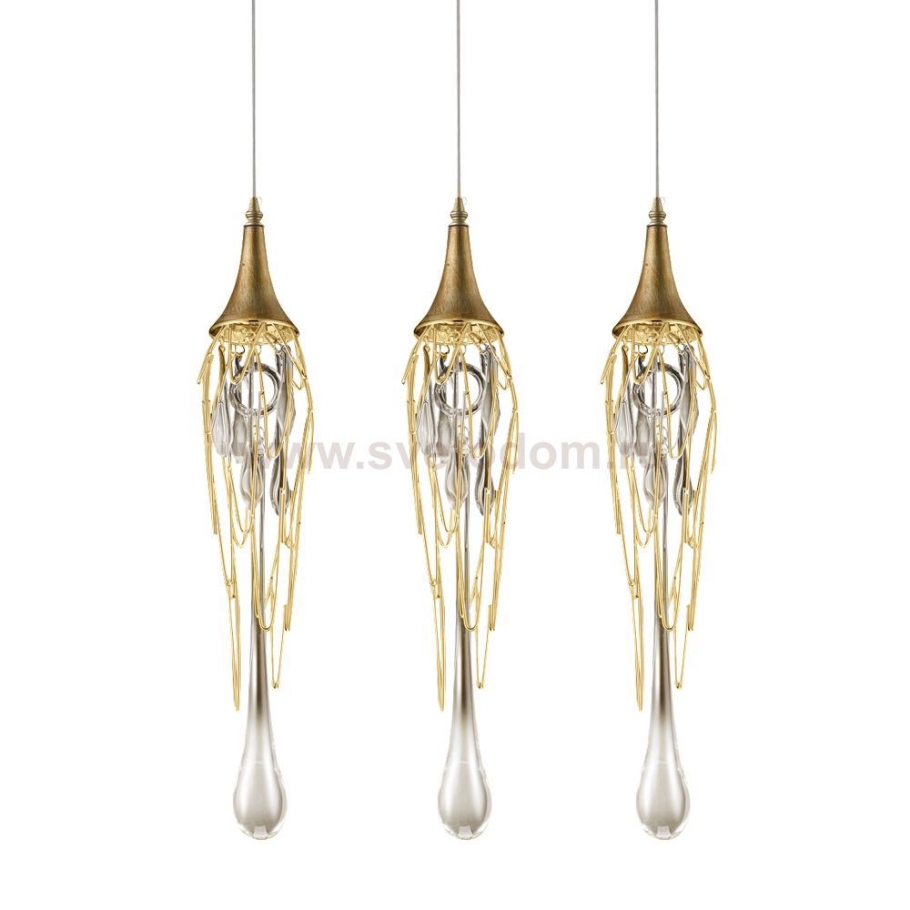 Подвесной светильник Delight P68009M-3 gold