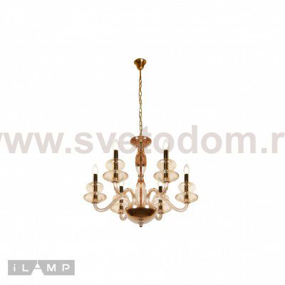 Подвесная люстра iLamp Mercury P9448-6 Gold