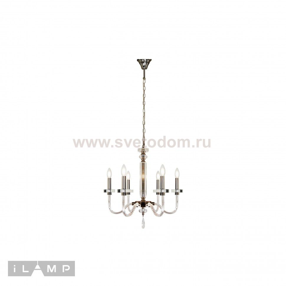 Подвесная люстра iLamp Vibe P9474-6 Nickel